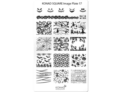 Konad Khuân mẫu in trang trí SQUARE 17