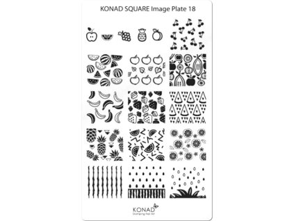 Konad BÁN GẢI PHÓNG - Khuân mẫu in trang trí SQUARE 18