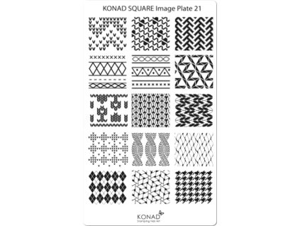 Konad Khuân mẫu in trang trí SQUARE 21