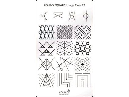 Konad Khuân mẫu in trang trí SQUARE 27