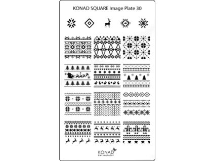 Konad Khuân mẫu in trang trí SQUARE 30