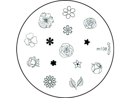 Konad Khuân mẫu in trang trí M108