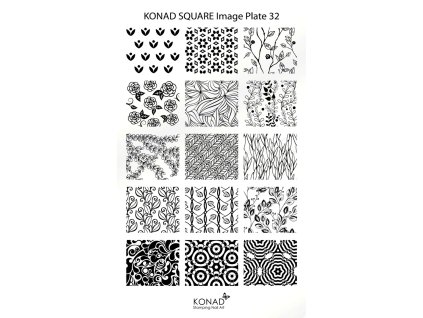 Konad  Khuân mẫu in trang trí SQUARE 32