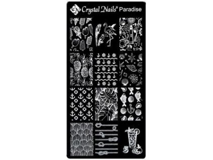 Crystal Nails Khuân mẫu in trang trí - Paradise
