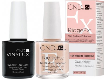 CND Bộ: RIDGEFX™ 0.5oz (15ml) + VINYLUX - WEEKLY TOP COAT (0.5oz) 15ml