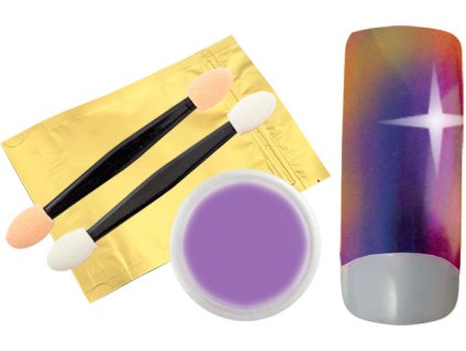 CHROME PIGMENT - Bột chrom với hai cái cọ - CHAMELEON VIOLET-BRONZ (18)