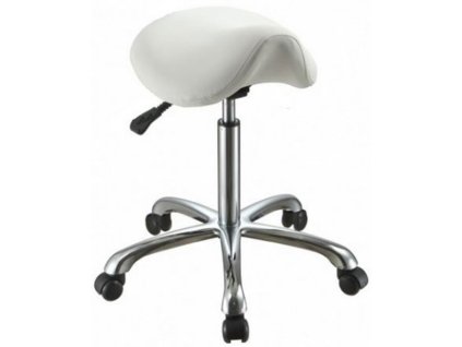 MedHelp Židle se sedlovým sedákem a nastavitelnou výškou sezení (54 - 67cm) - bílá (841)