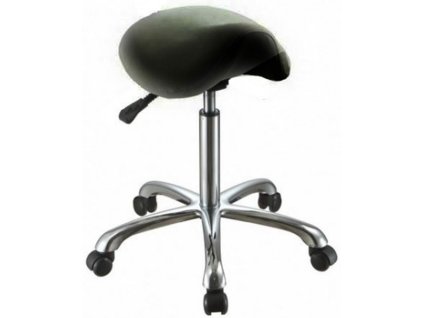 MedHelp Židle se sedlovým sedákem a nastavitelnou výškou sezení (54 - 67cm) - černá (841K)