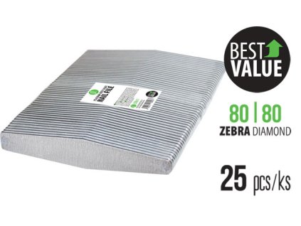 Platinum PLATINUM – BEST VALUE FILE - bộ 25c dũa ZEBRA 80/80 DIAMOND