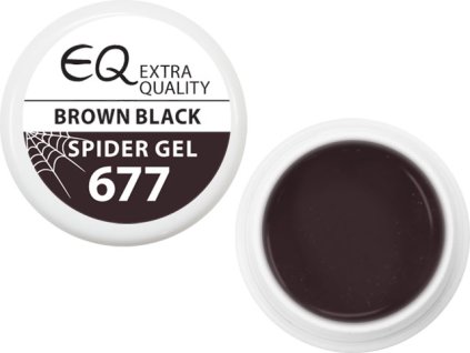 EBD 677 - Extra Quality Spider Gel - BROWN BLACK, 5g (silver line)