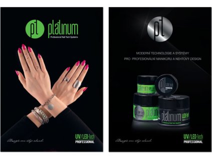 Platinum DESIGN FLYER A5 - Designový letáček A5 vhodný do stojánku PLATINUM - UV/LED-tech PROFESSIONAL
