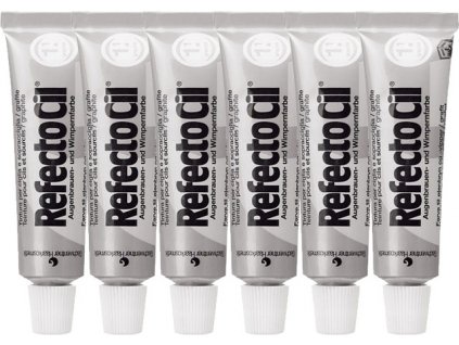 RefectoCil PROFI PACK RefectoCil màu nhuộm lông mi, mày - GRAFIT, 6 ks