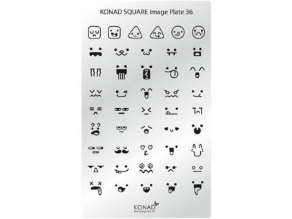 Konad Khuân mẫu in trang trí SQUARE 36