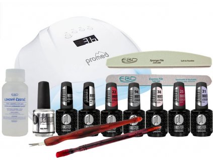 BỘ QUÀ TẶNG LED-tech BOOSTER COLOR 7x15ml,  bao gồm đèn và phụ kiện đầy đủ