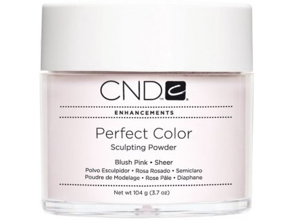CND PERFECT COLOR Bột tạo dáng - BLUSH PINK SHEER 3.7oz (104g), mầu hồng trong