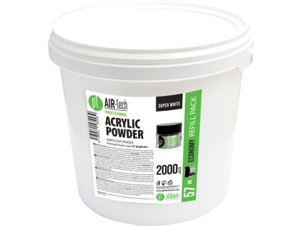 Platinum PLATINUM AIR-tech ACRYLIC Super White, Gói to 2000g - bột acrylic trắng sáng