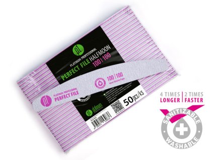 Platinum PERFECT FILE - bộ 50c dũa ZEBRA - HALFMOON 100/100