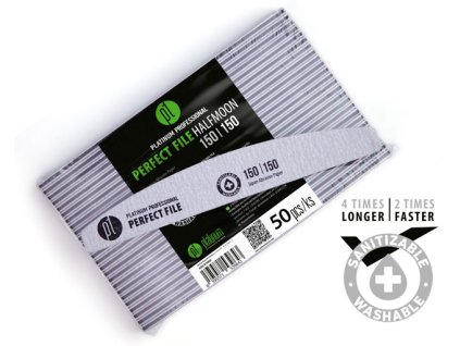 Platinum PERFECT FILE - bộ 50c dũa ZEBRA - HALFMOON 150/150