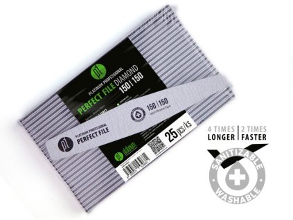 Platinum PERFECT FILE - bộ 25c dũa ZEBRA - DIAMOND 150/150