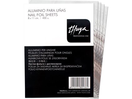 THUYA ALUMINIOVÁ FÓLIE pro odstranění gel laků, 400ks