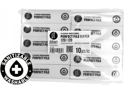 Platinum PERFECT FILE BUFFER - Bộ 10c bufer WHITE 120/120