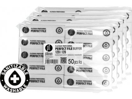 Platinum PERFECT FILE BUFFER - bộ 50c Buffer WHITE 120/120