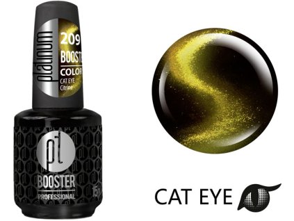 Platinum LED-tech BOOSTER COLOR Cat Eye Crystal - Citrine (209), 15ml - Sơn-gel KHÔNG MÀI