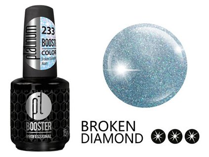 Platinum LED-tech BOOSTER COLOR Broken Diamond - Alan (233), 15ml - Sơn-gel KHÔNG MÀI