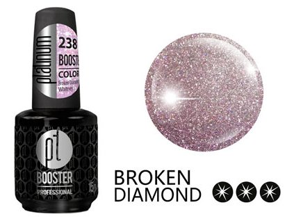 Platinum LED-tech BOOSTER COLOR Broken Diamond - Whitney (238), 15ml - Sơn-gel KHÔNG MÀI