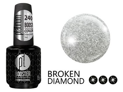 Platinum LED-tech BOOSTER COLOR Broken Diamond - Elvis (240), 15ml - Sơn-gel KHÔNG MÀI