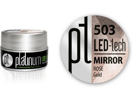 Platinum LED-tech Mirror gel - Rose Gold (503), 5g