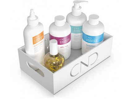 CND CND™ ON COUNTER DISPLAY TRAY - CND BOX pro pomocné tekutiny, vhodný na stůl