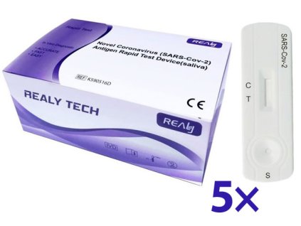 REALY TECH - Antigen Rapid Test - (Antigenic test xét nghiệm Covid-19 TỪ NƯỚC BỌT) 5c