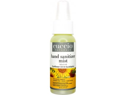 CUCCIO Hydrating Hand Sanitizer Spray-On Sunflower Oil and Eucalypt 2fl.oz – Dezinfekční sprej 56ml