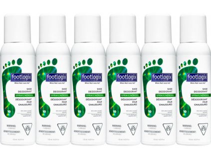 DOTAČNÍ PROGRAM - MANI-PEDI COVID 7. Footlogix Profi Pack Shoe Fresh Spray (10) - antibakteriální a osvěžující sprej do obuvi, 6x125 ml