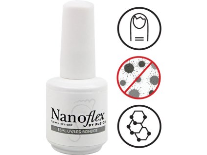 NanoFlex NANOFLEX UV/LED - BONDER - speciální podkladová a přilnavací tekutina pro nehtovou protetiku - 15ml