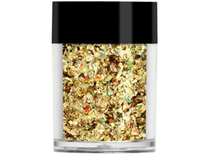 Lecenté CRUSHED ICE HOLOGRAPHIC GLITTER - nhũ hiệu ứng lạnh - GOLD, 4.5g