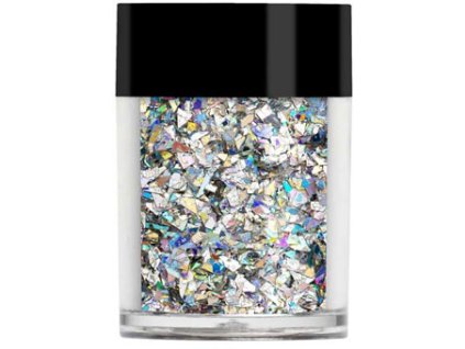 Lecenté CRUSHED ICE HOLOGRAPHIC GLITTER - nhũ hiệu ứng lạnh - SILVER, 5g