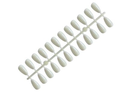 NAIL ART DISPLAY TIPS - odlamovací tipy na prezentaci nail artu - MLÉČNÉ - 240ks