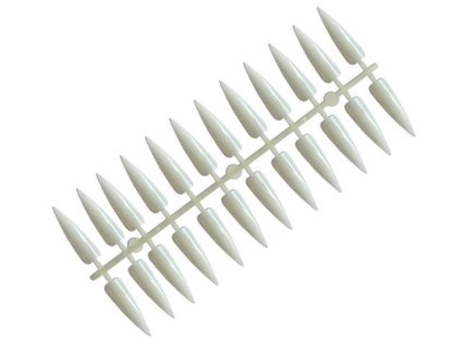 NAIL ART DISPLAY TIPS - odlamovací tipy na prezentaci nail artu - STILLETO, MLÉČNÉ - 240ks