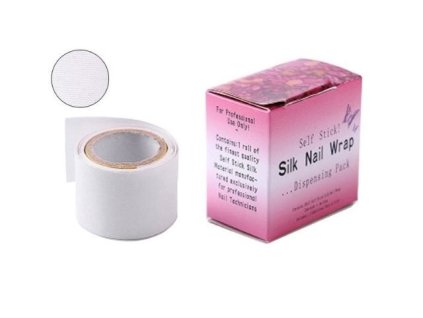 SILK NAIL WRAP - hedvábí  na prodloužení a opravu nehtů - 3x100cm