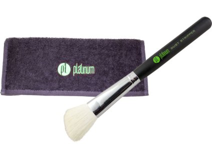 Platinum 2KS ZA CENU 1KS: NAIL BRUSH - DUST STRIPPER štětec s kozím chlupem + TOWEL - Froté ručník