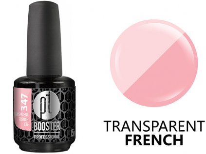 Platinum LED-tech BOOSTER COLOR Transparent - Elle (347), 15ml - Gel-lak BEZ PILOVÁNÍ