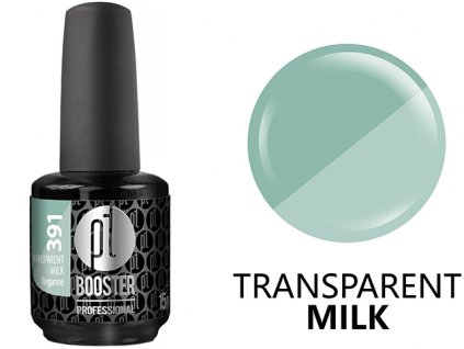 Platinum LED-tech BOOSTER COLOR Transparent - Reganne  (391), 15ml - Gel-lak BEZ PILOVÁNÍ