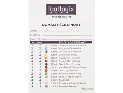 Footlogix Footlogix Biểu Mẫu - chăm sóc chân tại nhà (25 tờ)