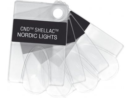 CND BỘ MẪU MÓNG  - bổ sung - CND SHELLAC - 4c Tip không màu với tên của bộ sưu tập AURORA