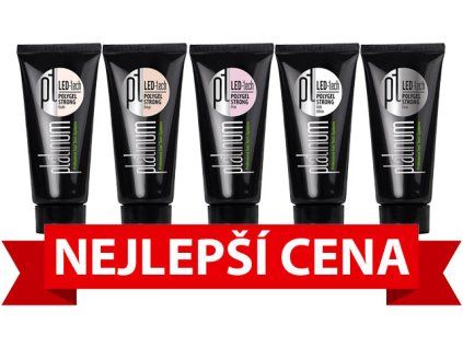 Platinum BỘ LED-tech POLYGEL Strong PASTE (5x60g)