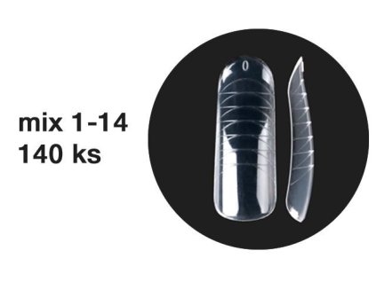 Platinum Dual forms - SALON SQUARE LINEAR L - rovné zúžené vel. L, mix 1-14, 140ks