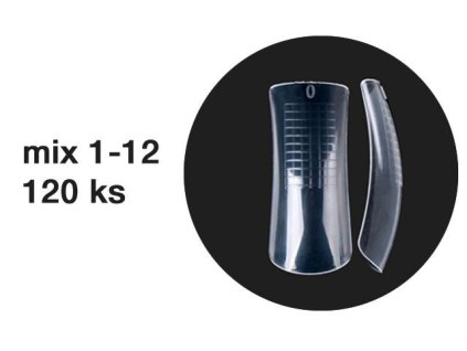 Platinum Dual forms - SALON SQUARE FLAT - rovné ploché, mix 1-12, 120ks