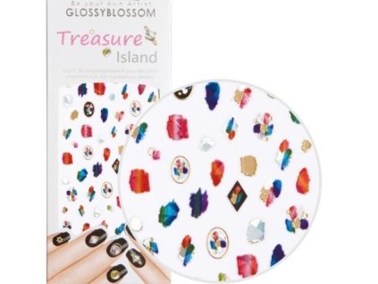 NAIL STICKERS - samolepky na nehty - TREASURE ISLAND - Color Wave (45475)